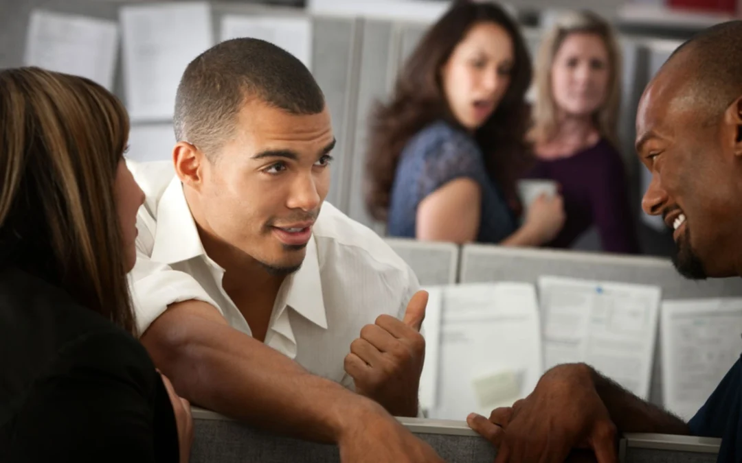 group of people talking with one another