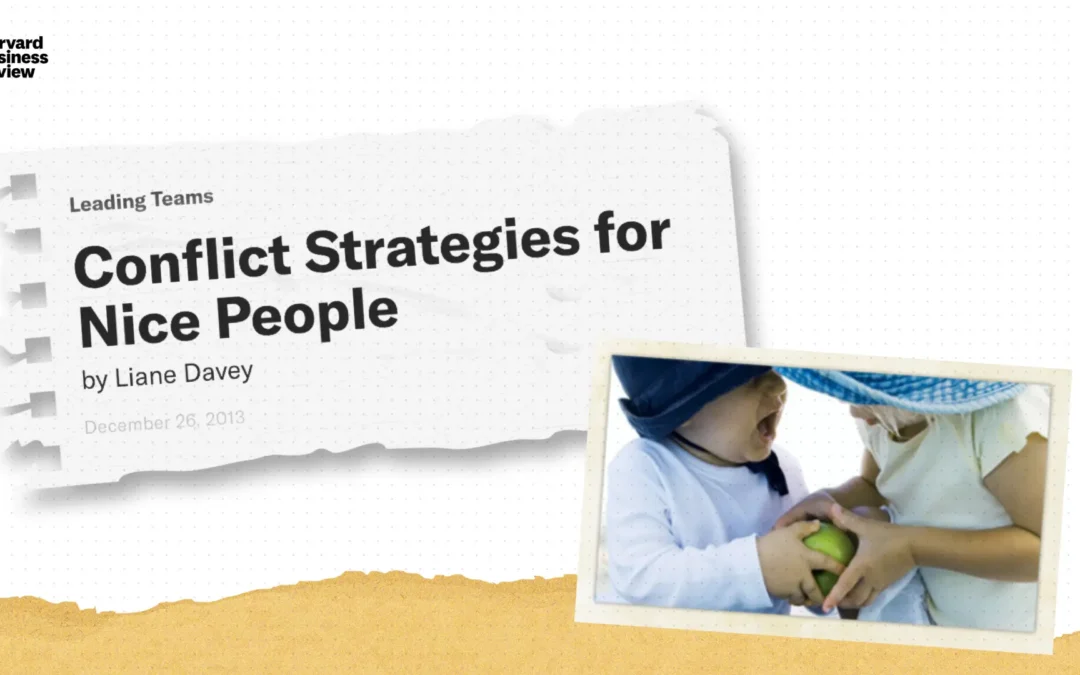Conflict Strategies for Nice People