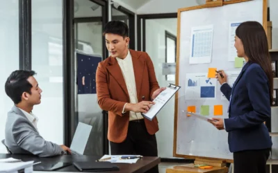 post-it note drawing of a person with a target