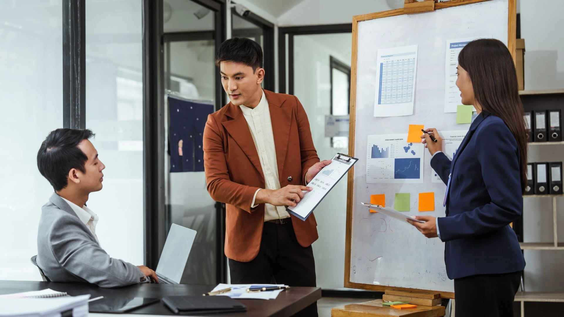 post-it note drawing of a person with a target