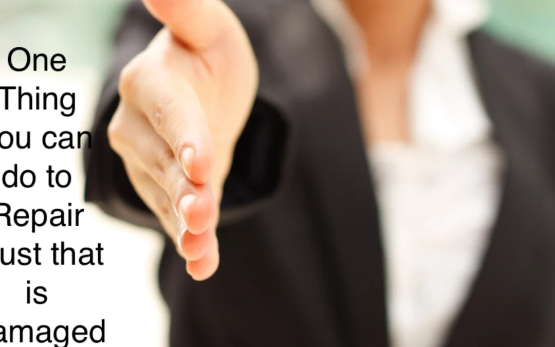 Damaged trust can be hard to work around - try using these tips if this is something you're struggling with