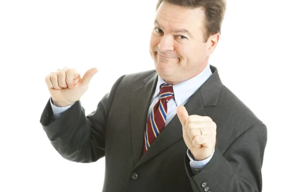 boss pointing to themselves