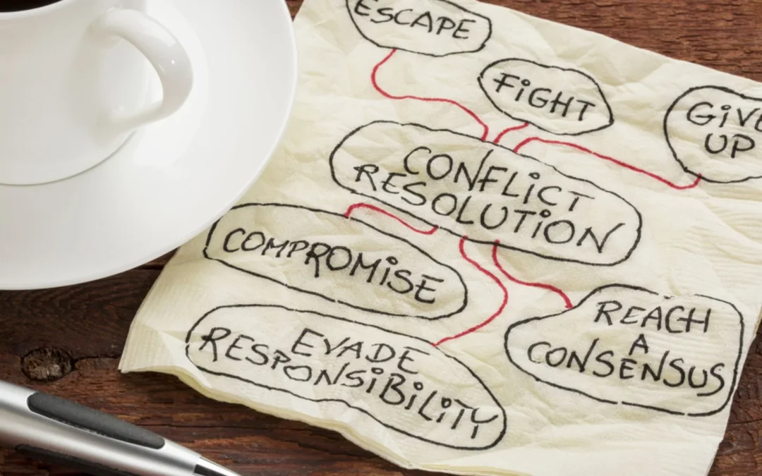 napkin covered in conflict strategies