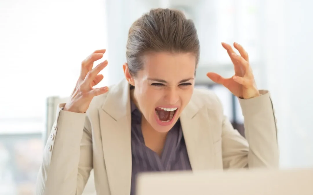 person tearing their hair out