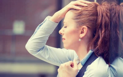 person looking stressed out