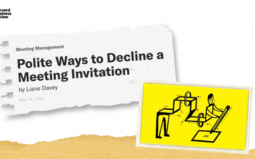 Polite Ways to Decline a Meeting Invitation