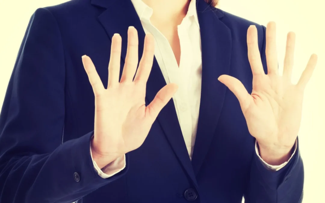 Person holding up their hands