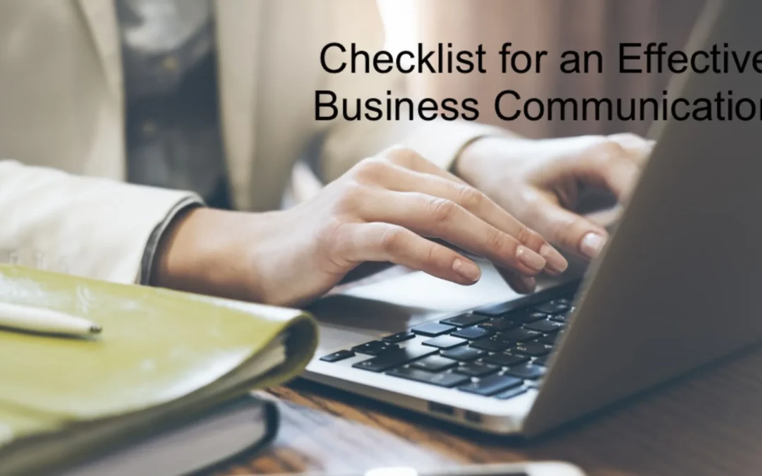 Important things to think about during a business communication