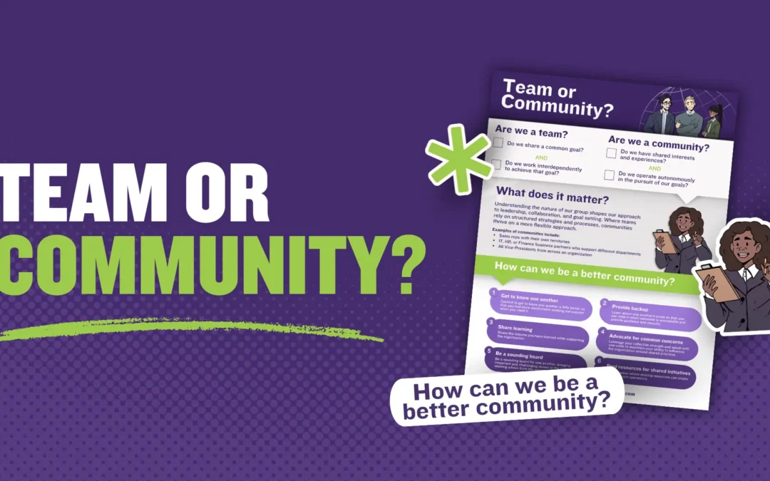 Team or Community Poster