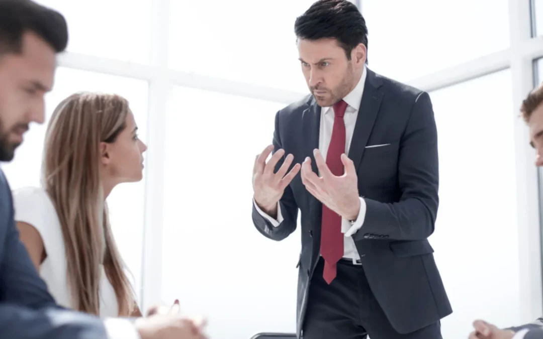 Team having an argument