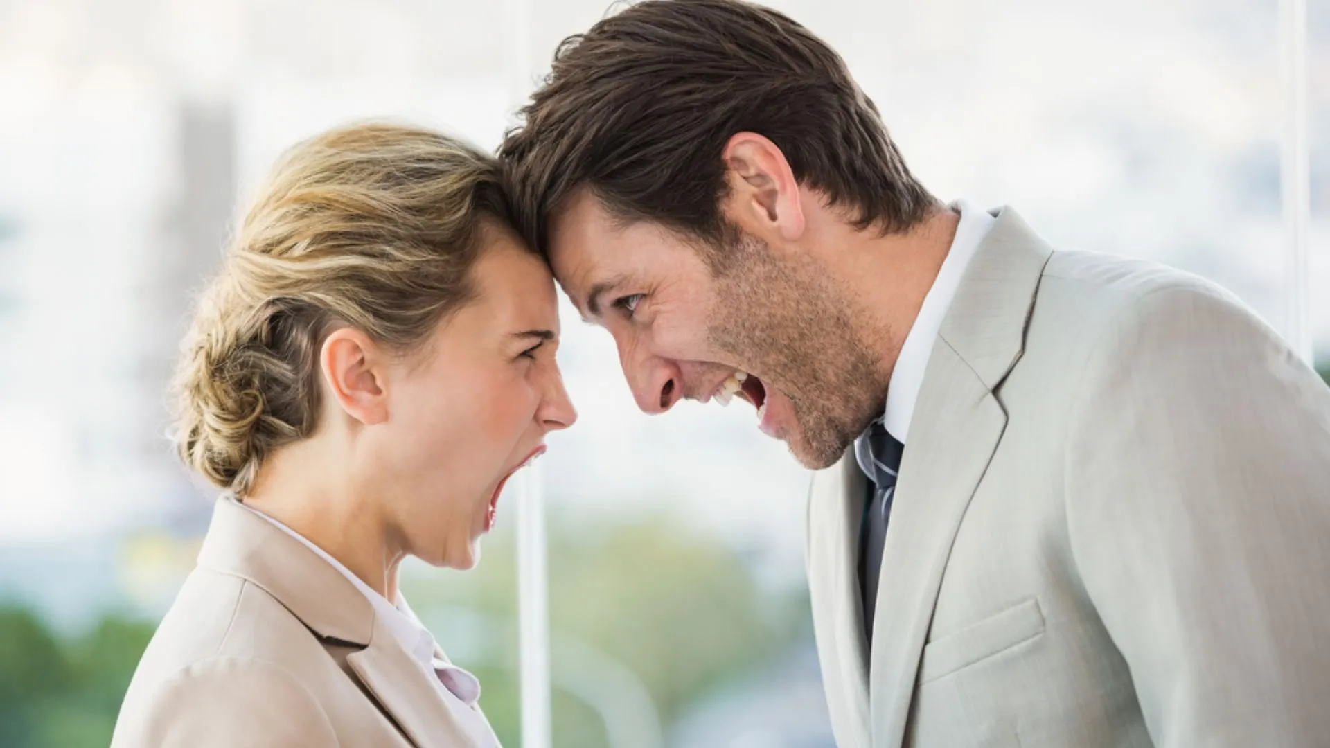 Two colleagues arguing