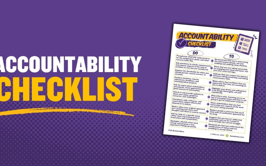 Accountability Checklist