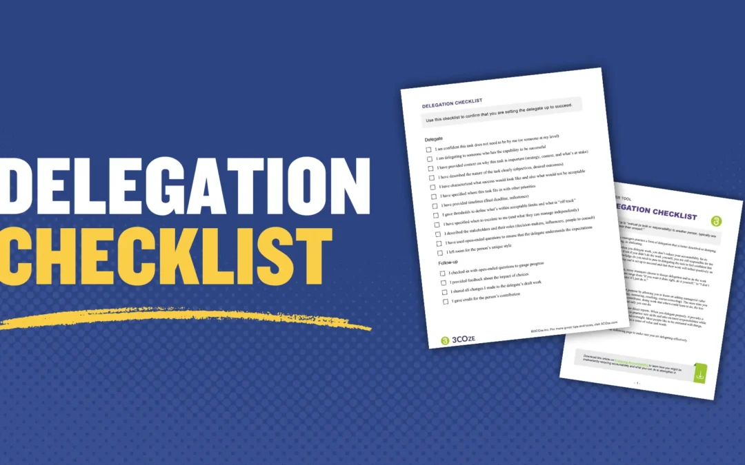 Delegation Checklist