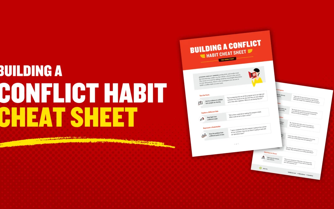 Conflict Habit Cheat Sheet