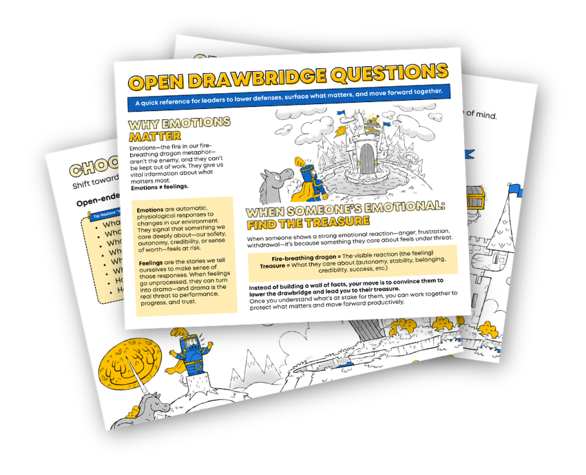 Preview image of a delegation checklist. The image depicts a semi-3D rendering of what the resource checklist would look like. One page is partially covering the other
