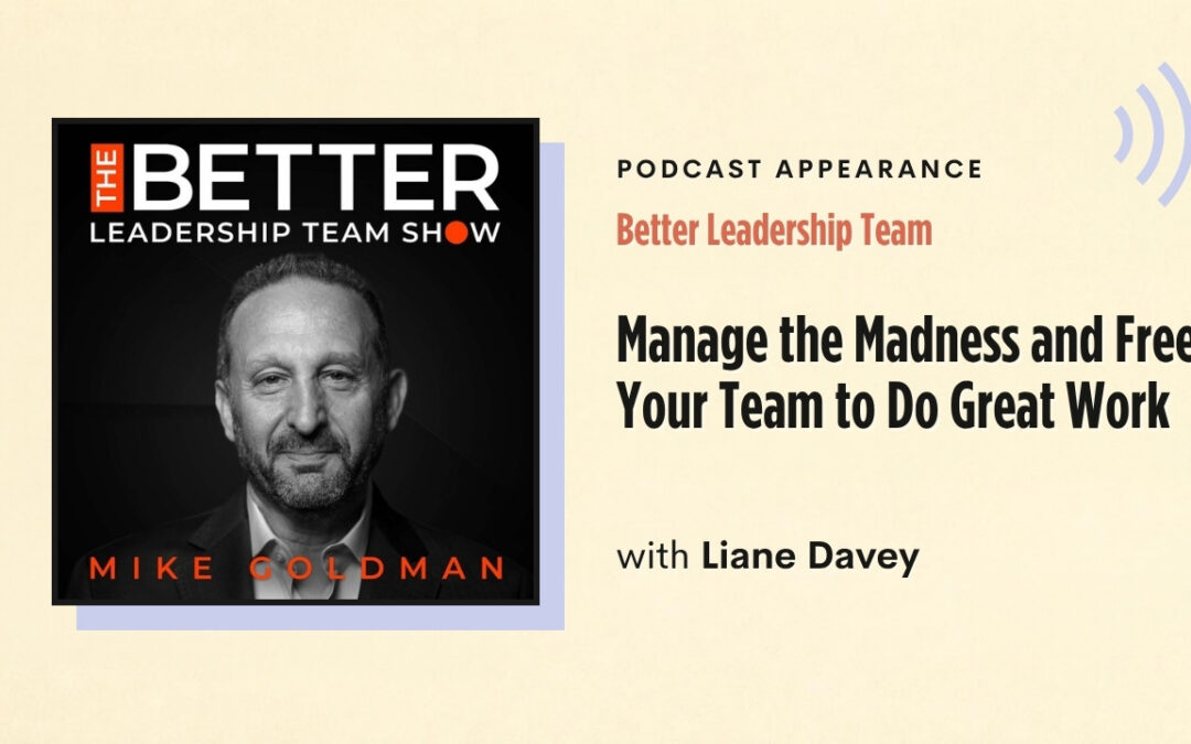 Better Leadership Team – Manage the Madness and Free Your Team to Do Great Work